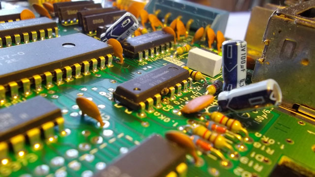 une photo de la puce zonage nintendo nes